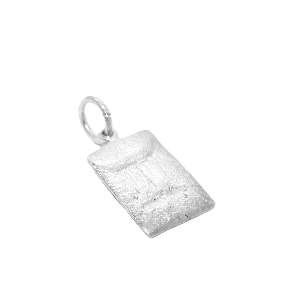.925 Marigold Seed Bag Sterling Silver Pendant Charm - Picture 3 of 3